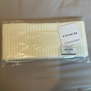 NWT COACH Cable Knit Winter Headband OS